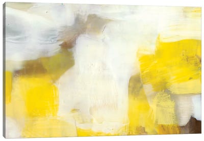 Jammy I Canvas Art Print - Gray & Yellow Art