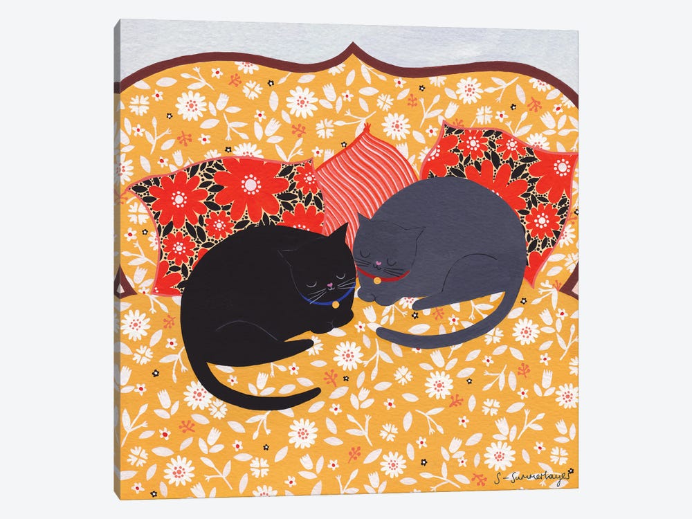 Cats Sleeping by Sian Summerhayes 1-piece Art Print