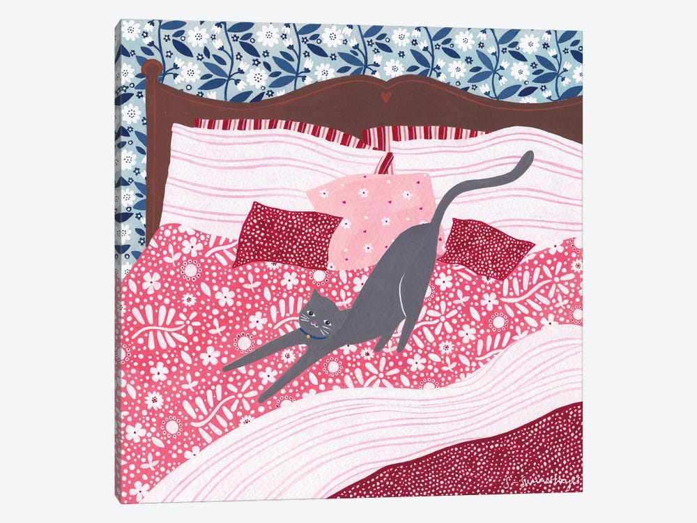 Cosy Cat by Sian Summerhayes 1-piece Art Print