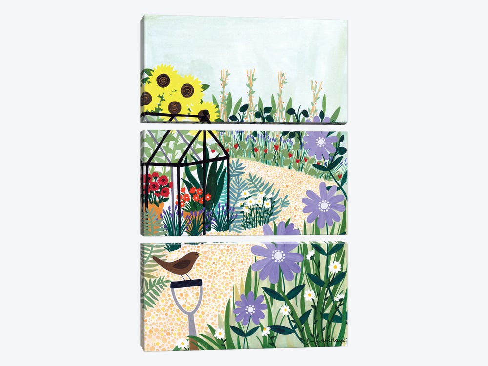 Gardening by Sian Summerhayes 3-piece Canvas Print