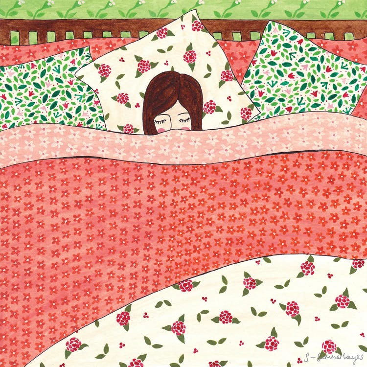 Goodnight Girl by Sian Summerhayes wall art