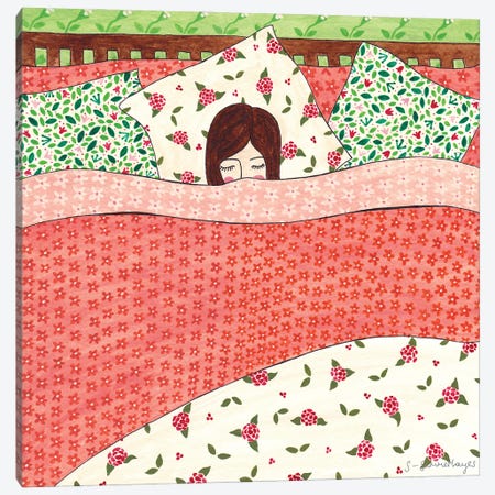 Goodnight Girl Canvas Print #SUH23} by Sian Summerhayes Canvas Artwork