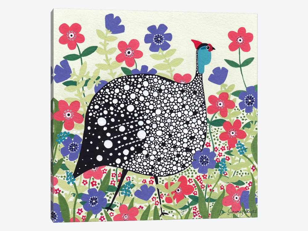 Guinea Fowl by Sian Summerhayes 1-piece Art Print