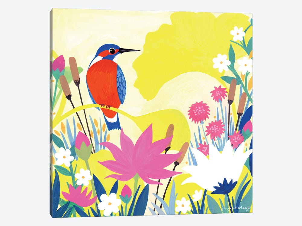Kingfisher by Sian Summerhayes 1-piece Canvas Art