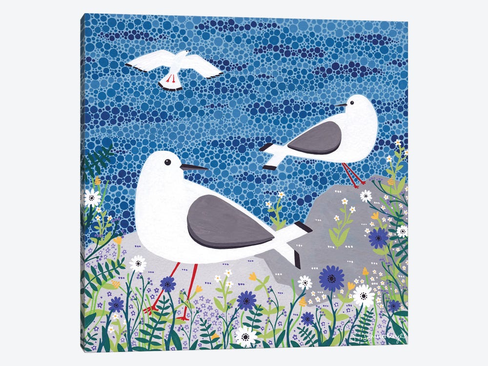 Seagulls by Sian Summerhayes 1-piece Canvas Art Print