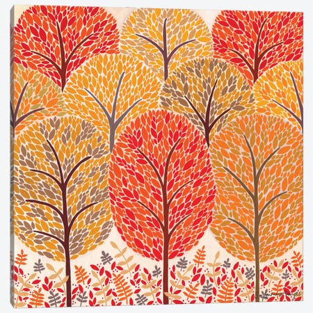 Autumn Trees Canvas Print #SUH3} by Sian Summerhayes Art Print