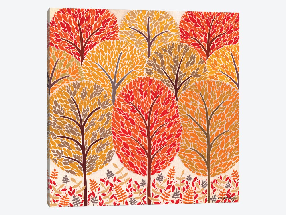 Autumn Trees by Sian Summerhayes 1-piece Canvas Print