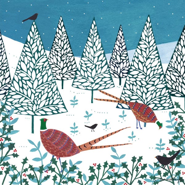 Rustic Winter: Winter Pheasants by Sian Summerhayes