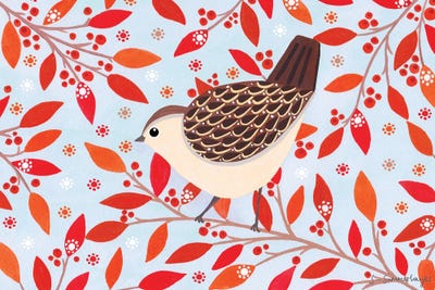 Winter Wren by Sian Summerhayes canvas print