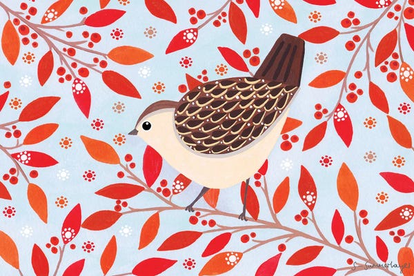 Rustic Winter: Winter Wren by Sian Summerhayes