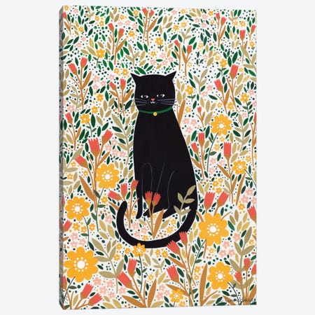 Cat Meadow Canvas Print #SUH7} by Sian Summerhayes Canvas Wall Art