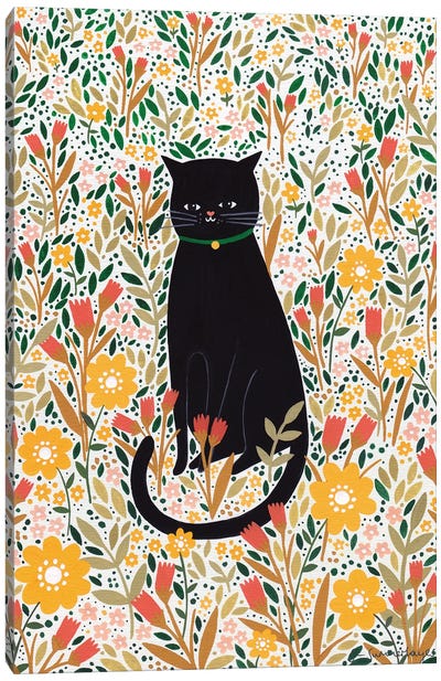 Cat Meadow Canvas Art Print - Sian Summerhayes