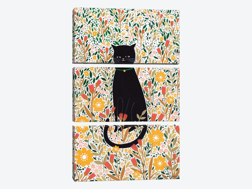 Cat Meadow by Sian Summerhayes 3-piece Art Print