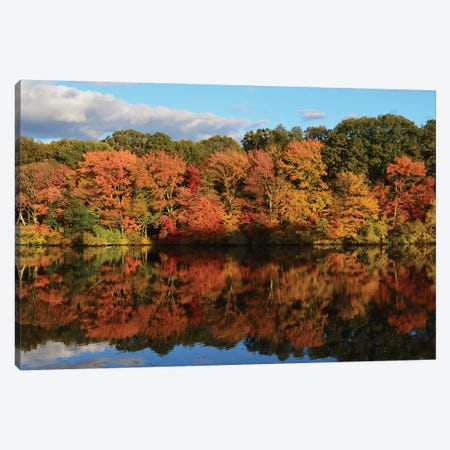 Autumn Reflection Canvas Print #SUM1} by Suzanne Melanson Canvas Artwork