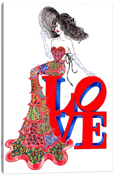 Love Canvas Art Print - Fashion Typography