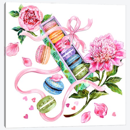 Macaron Box Canvas Print #SUN108} by Sunny Gu Canvas Art
