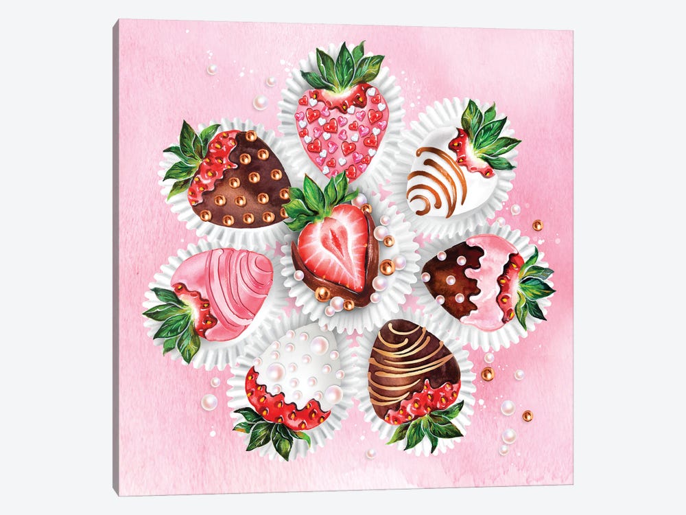 Strawberry Liner by Sunny Gu 1-piece Canvas Print