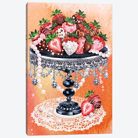 Strawberry Tower Canvas Print #SUN113} by Sunny Gu Art Print