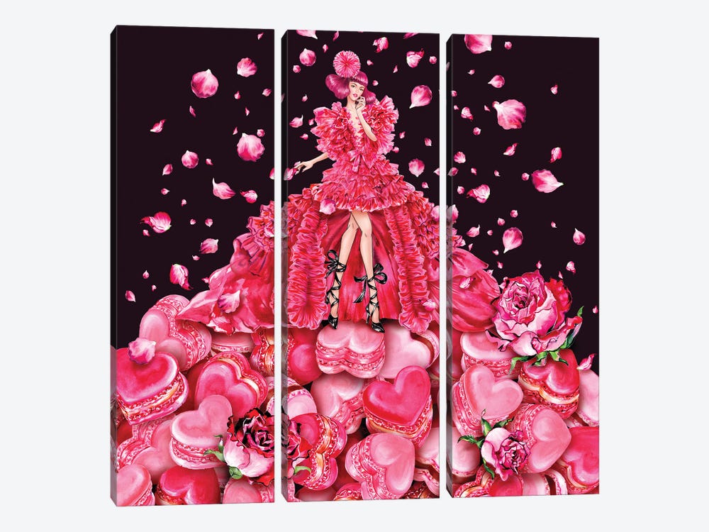 Schiaparelli Dress by Sunny Gu 3-piece Canvas Art Print