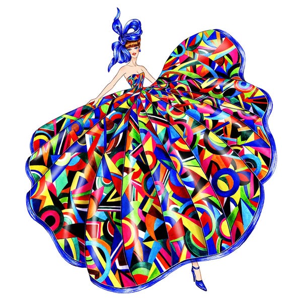 Sunny Gu: Color Block Dress by Sunny Gu