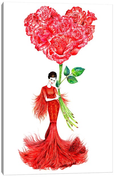 Flower Girl III Canvas Art Print - Sunny Gu