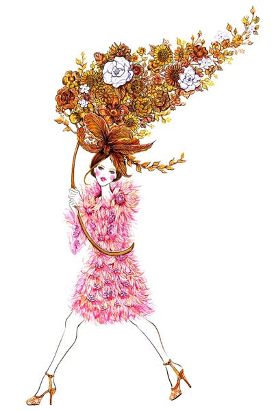 Flower Girl Pink Dress by Sunny Gu gallery poster