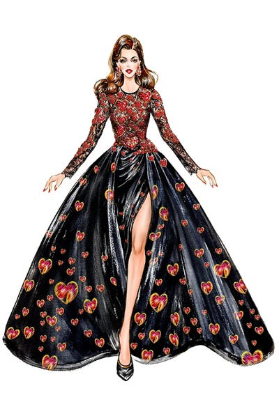 Glam by Sunny Gu multi panel art