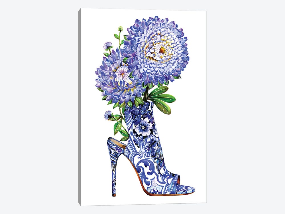 Blue Boot by Sunny Gu 1-piece Canvas Print