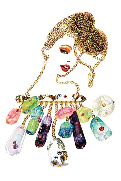 Lips: Gemmed V by Sunny Gu