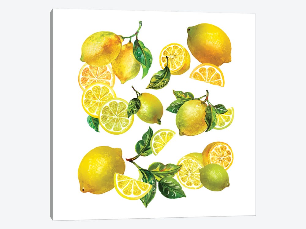 Lemon Comp I by Sunny Gu 1-piece Art Print