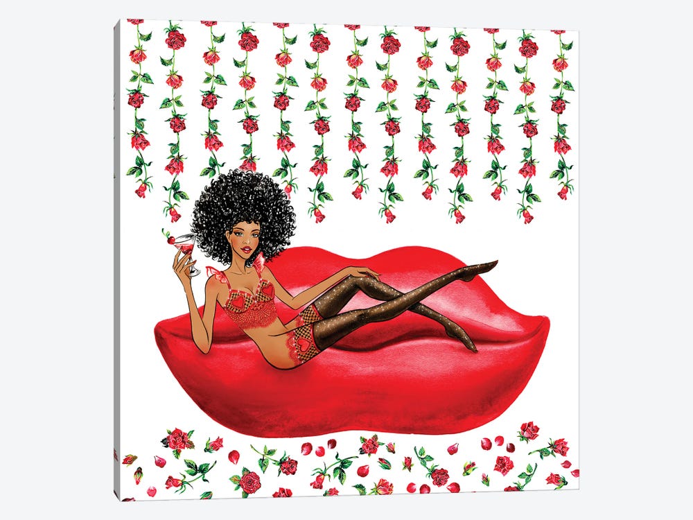 Lingerie Red by Sunny Gu 1-piece Art Print