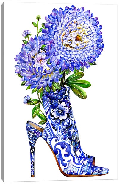 Aster Roberto Cavalli 2013 Spring Canvas Art Print - Floral & Botanical Patterns