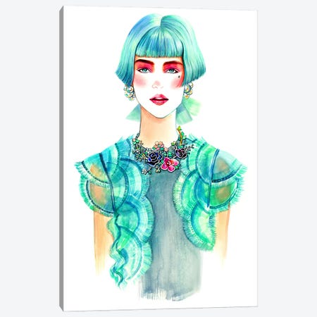 Chanel Girl Canvas Print #SUN176} by Sunny Gu Canvas Artwork