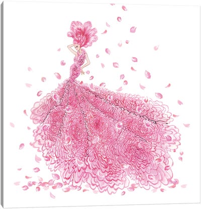 Ralph And Russo Rose Canvas Art Print - Sunny Gu