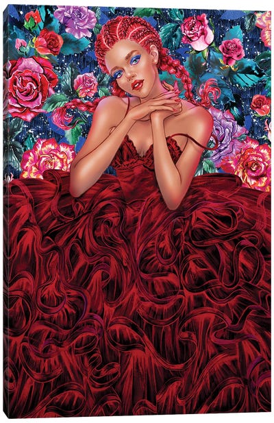 Scarlett Canvas Art Print - Rose Art