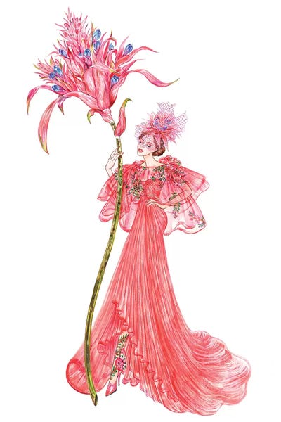 Sunny Gu: Aechmea Fasciata, Monique Lhuillier by Sunny Gu