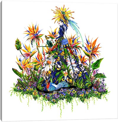 Garden Canvas Art Print - Plant Art