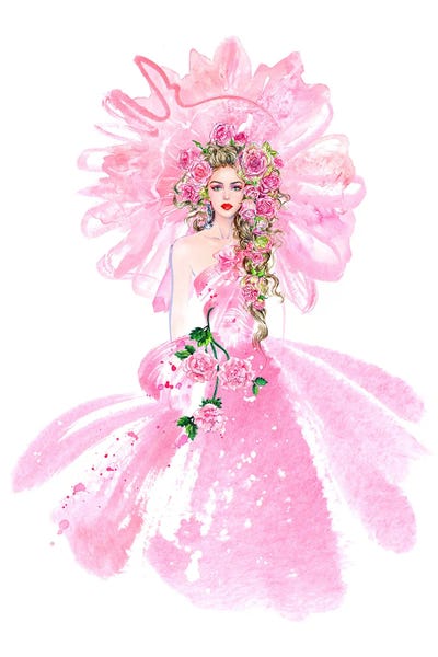 Muse Pink II by Sunny Gu canvas print