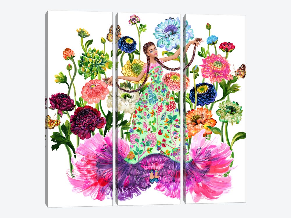 Spring by Sunny Gu 3-piece Canvas Print