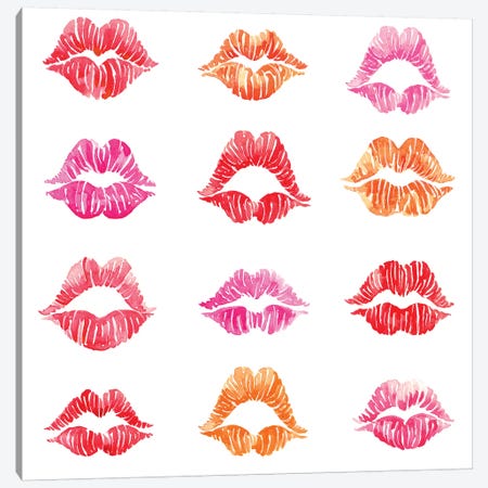 Kiss I Canvas Print #SUN21} by Sunny Gu Canvas Wall Art