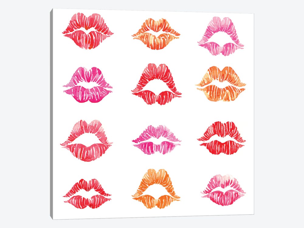 Kiss I 1-piece Canvas Wall Art