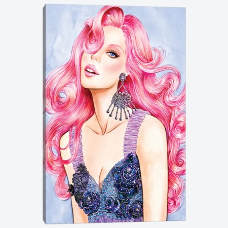 Pink RODARTE Canvas Print #SUN32} by Sunny Gu Canvas Art Print