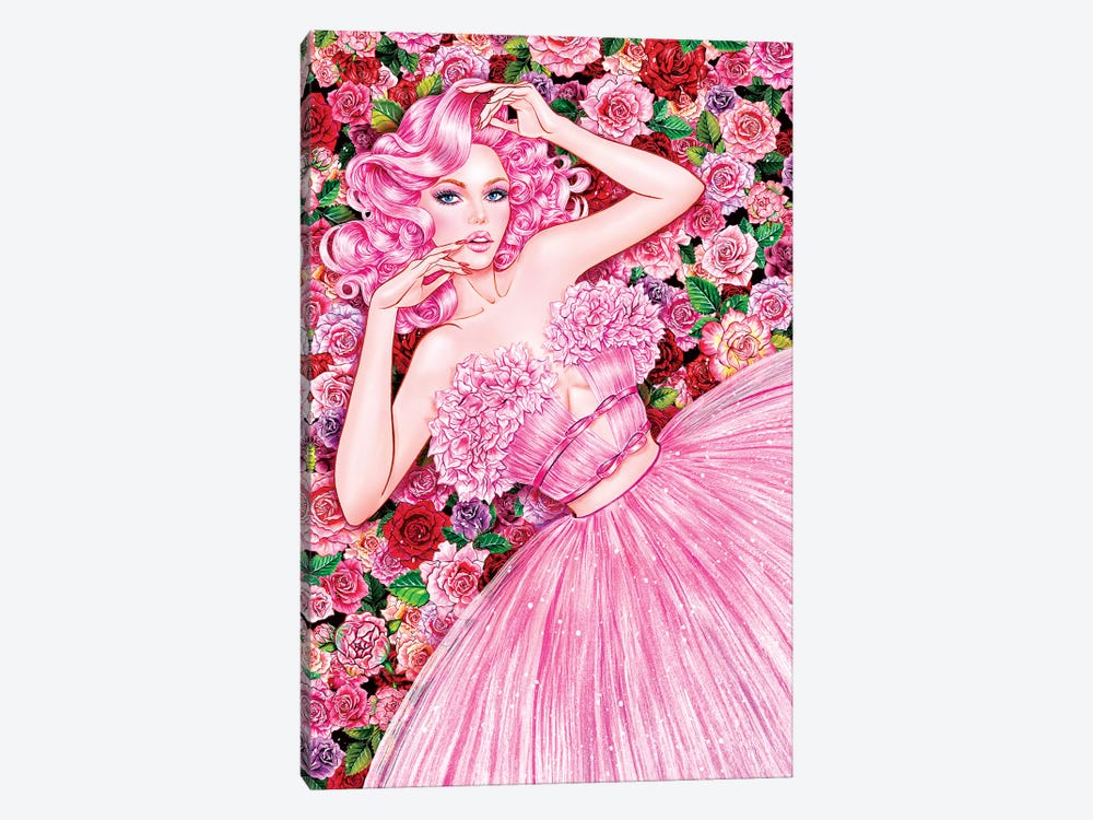 Rose Girl 1-piece Art Print