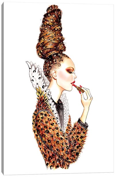 Leopard Hair Canvas Art Print - Sunny Gu