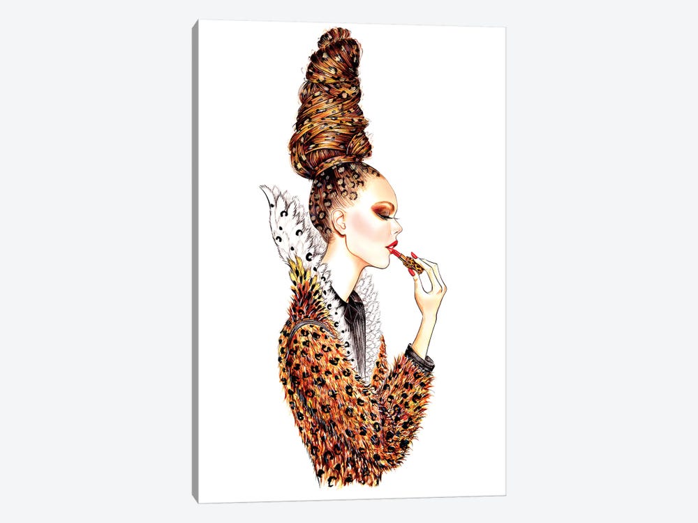 Leopard Hair by Sunny Gu 1-piece Canvas Art