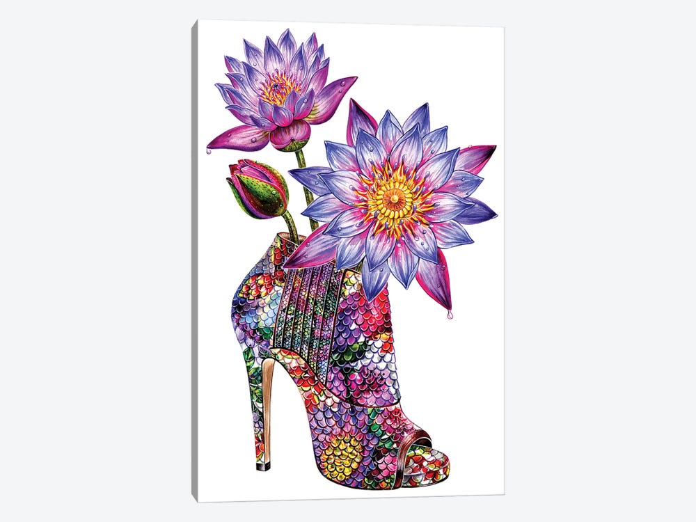 Lotus Shoes by Sunny Gu 1-piece Canvas Artwork