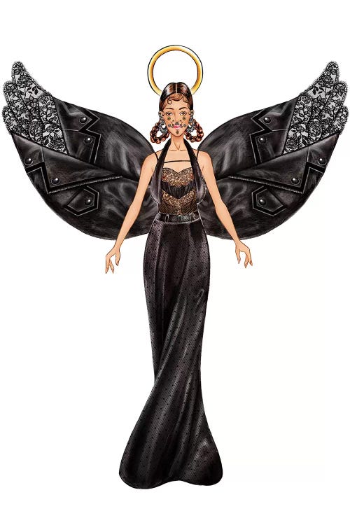 Lystmas Angel Givenchy by Sunny Gu wall art