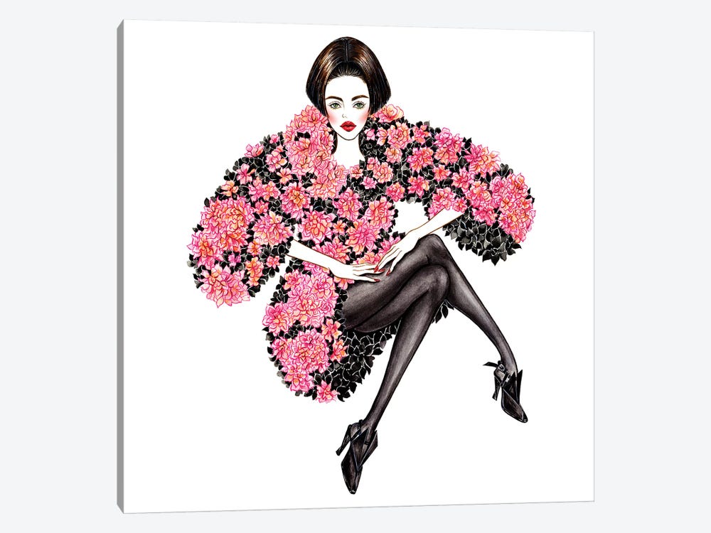Ladies with cocktails art print fashion illustration – Lalana Arts