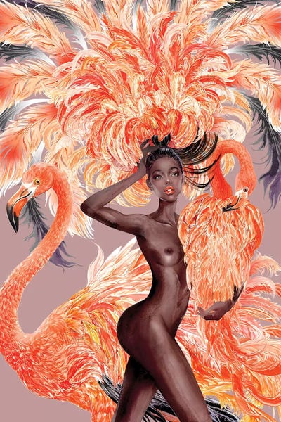 Caribbean Flamingo by Sunny Gu canvas print