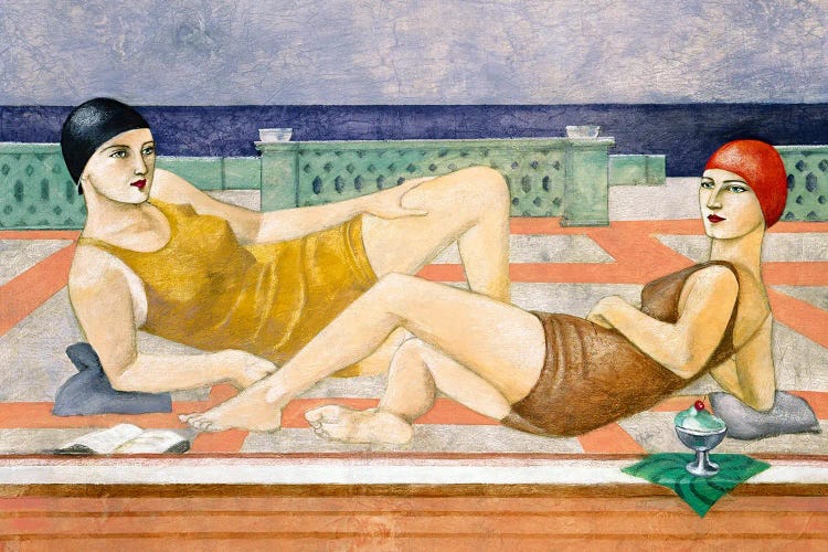 The Bathers by Susan Conti wall art